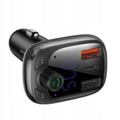BASEUS Bluetooth FM Transmiter S13 T-shaped černý (CCMT000101)