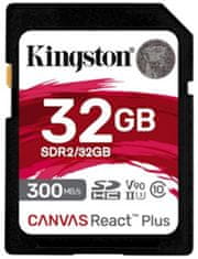 Kingston Canvas React Plus sacure Digital (SDXC), 32GB (SDR2/32GB)