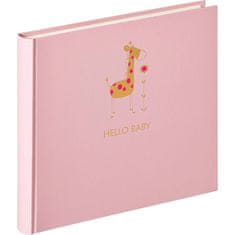 WALTHER fotoalbum Baby Animal Žirafa ružový 28x25 cm 50 bielych strán kniha
