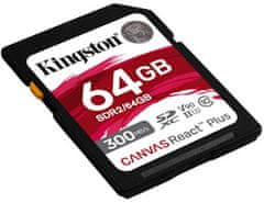Kingston Canvas React Plus sacure Digital (SDXC), 64GB (SDR2/64GB)