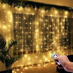 Shopdbest 300 LED Svetiel s Diaľkovým Ovládaním - Na Oslavy, Párty a Špeciálne Udalosti, Jednoduchá Inštalácia s 10 Hákmi