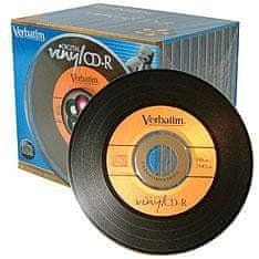 VERBATIM CDR DL Plus Vinyl 48x 80 minut slim 10