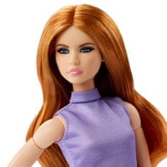 Barbie Looks Rusovláska ve fialovém outfitu HRM12