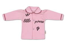 Baby Nellys Bavlnená košieľka Little Princess - růžová, veľ. 56