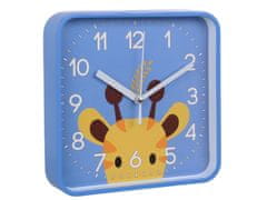 sarcia.eu Žirafa stenné hodiny, analógové, štvorcové hodiny pre deti 20,2x20,2 cm 