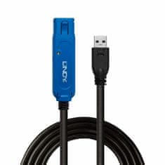 Lindy Kábel USB 3.0 A-A M/F 10m, Super Speed, čierny, AKTÍVNY Cable Pro Slim