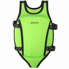 AGAMA Detská plavecká vesta zelená 3/6 rokov zelená (18/30 kg)