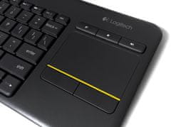 Logitech Wireless Touch Keyboard K400 Plus CZ čierna (920-007151)