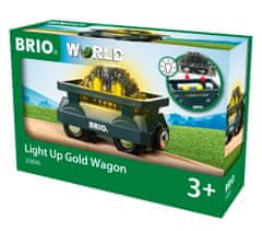 Brio World 33896 Svietiaci vagón so zlatom