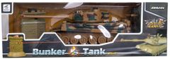 Teddies Tank RC 33 cm TIGER I + bunker 40MHz so zvukom a svetlom