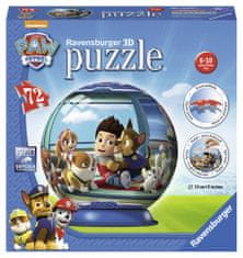 Ravensburger 3D Puzzle 121861 Tlapková Patrola puzzleball 72 dielikov