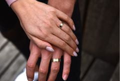 Beneto Pánsky bicolor prsteň z ocele SPP05 (Obvod 72 mm)