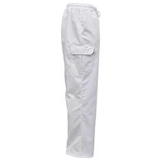 Vidaxl Kuchárske nohavice 2 ks, naťahovací pás so šnúrkou, veľkosť M, biele