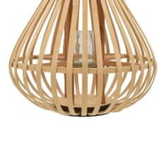 Vidaxl Závesný lampáš na sviečku, bambus, prírodný