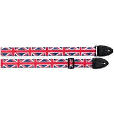Stagg STE FLAG UK, gitarový popruh, vzor britskej vlajky