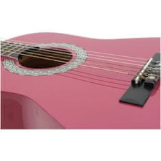 Dimavery AC-303, klasická gitara 1/2, ružová