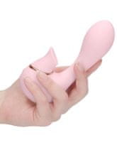 Shots Toys Irresistible Mythical pink vibrátor s stimulátorom klitorisu