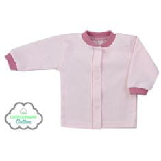 KOALA Dojčenský kabátik z organickej bavlny Lesné Priateľ ružový - 74 (6-9m)