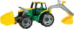 LENA Traktor s lyžicou a bagrom, zeleno žltý