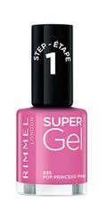 Rimmel Gélový lak na nechty Super Gel 12 ml (Odtieň 035 Pop Princess Pink)