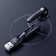 BASEUS A05 Bluetooth Handsfree slúchadlo + USB dokovacia stanica, čierne