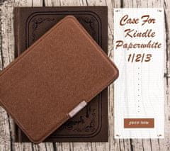 Amazon Kindle Paperwhite originálne puzdro KASPER06, PU kože, hnedé (Saddle Tan)