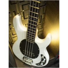 Dimavery MM-501, elektrická basgitara, biela