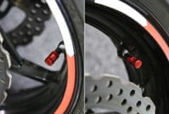 SEFIS čiapočky ventilov na motocykel čierna