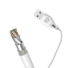 DUDAO L4L kábel USB / Lightning 2.1A 2m, biely