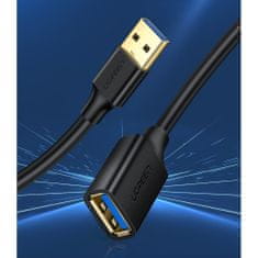 Ugreen US129 Extension predlžovací kábel USB 3.0 1.5m, čierny