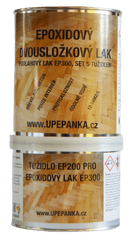 BARVY NA BETON Podlahový epoxidový lesklý dvojzložkový lak EP300, SET s tužidlom, 0,75L set s tužidlom