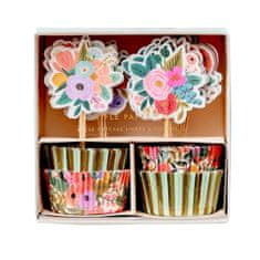 Decor By Glassor Papierové cupcakes s kvetmi