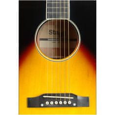 Stagg SA35 DS-VS LH, akustická gitara typu Slope Shoulder Dreadnought, ľavoruká