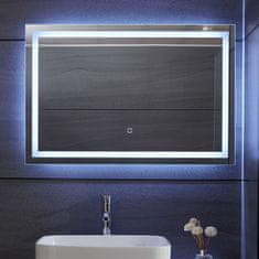 Greatstore AQUAMARIN kúpeľňové zrkadlo s LED osvetlením, 90 x 60 cm