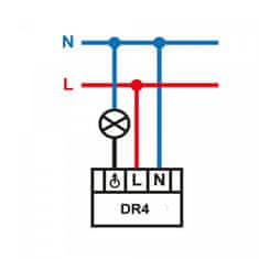 Elektrobock DR4-LED-IR-biela Dotykový a diaľkový regulátor LED