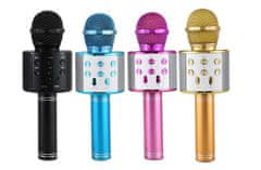 CoolCeny Bezdrôtový bluetooth karaoke mikrofón - Modrá