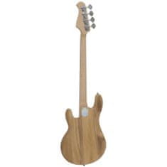 Dimavery MM-501, elektrická basgitara bezpražcová, prírodná