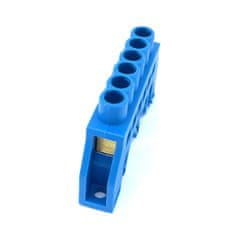 Tracon Electric Mostík N modrý 6P 10,5x35x5mm / L1=49mm 2 ks