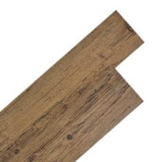 Vidaxl Samolepiace podlahové dosky z PVC 5,21 m2 2 mm hnedý orech