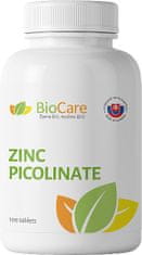 BioCare Zinok - pikolinát - 15mg 100 tabliet