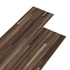 Vidaxl Samolepiace podlahové dosky z PVC 5,21 m2 2 mm pruhované hnedé