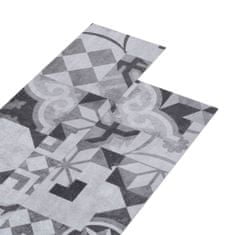 Vidaxl Samolepiace podlahové dosky z PVC 5,21 m2 2 mm sivý vzor