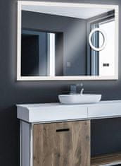 Greatstore AQUAMARIN kúpeľnové zrcadlo s LED osvetlením, 80 x 60 cm