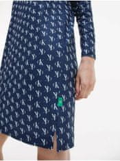 Calvin Klein Tmavomodrá dámska vzorovaná nočná košeľa Calvin Klein XS