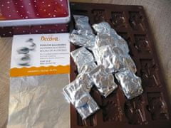 Decora Fólia na balenie čokolád - strieborná 10 x 10 cm 150 ks