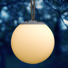 Alum online LED solárne okrúhle závesné svietidlo - teplá biela