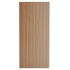 Vidaxl Strešné panely 12 ks pozinkovaná oceľ bledé drevo 100x45 cm