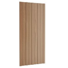 Vidaxl Strešné panely 12 ks pozinkovaná oceľ bledé drevo 100x45 cm