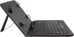 Yenkee univerzální pouzdro na tablet 10" s bluetooth klávesnicí YBK 1050 (45016184), čierna