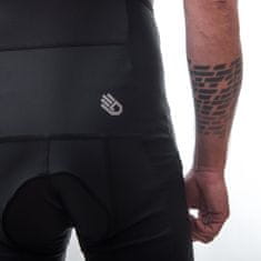 Sensor Pánske cyklistické nohavice krátke s trakmi CYKLO ENTRY čierna L